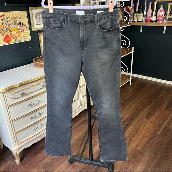 Frame Le Mini Boot High Rise Bootcut Jeans in Billups 34 - Picture 3 of 11